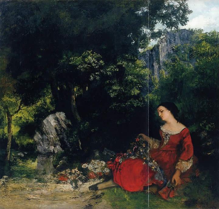 Gustave Courbet Woman with Garland